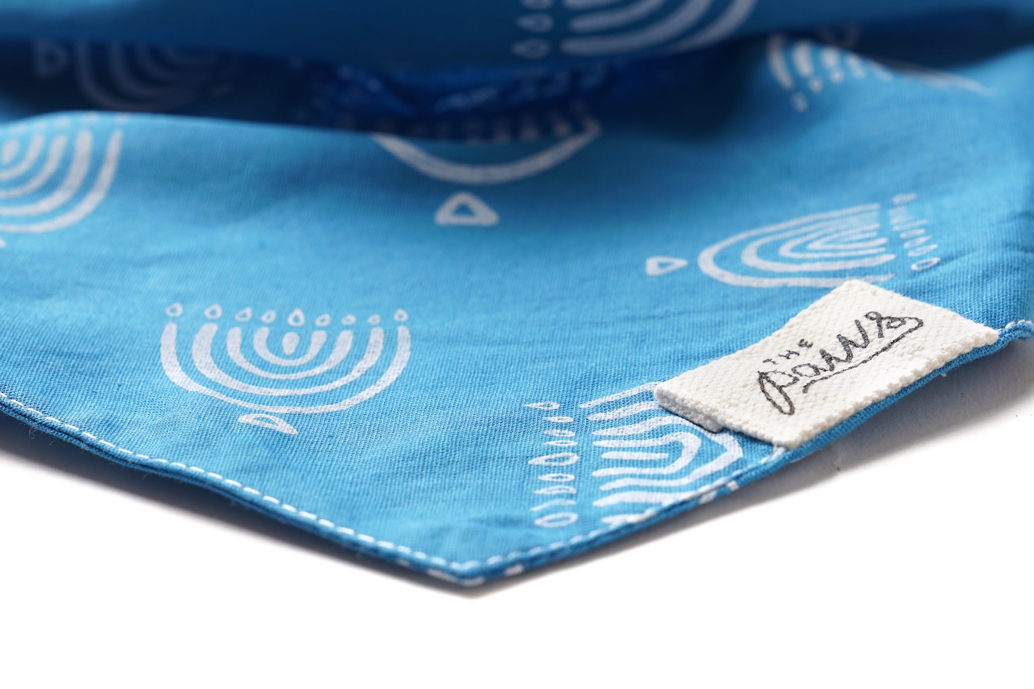 Menorah dog bandana detail