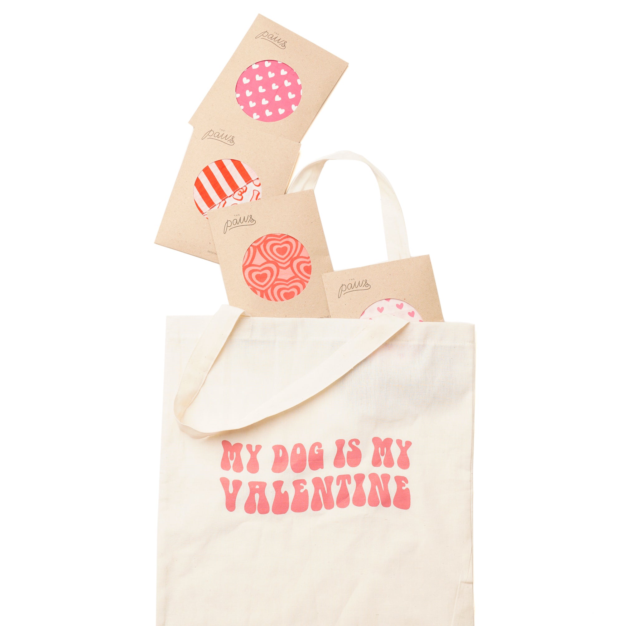 My Dog is My Valentine Tote